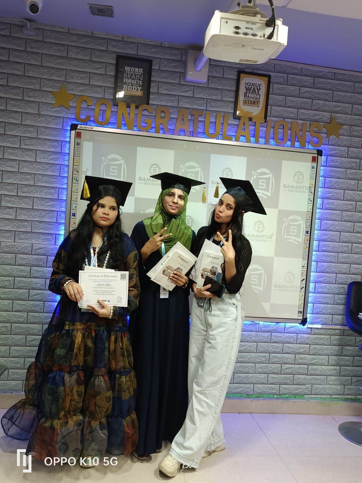 Samantus student certificate